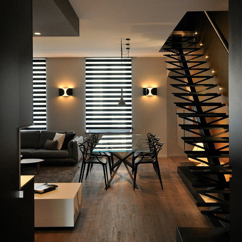 Disparo de pared de metal ligero montado en la pared contemporáneo para comedor de sala de estar