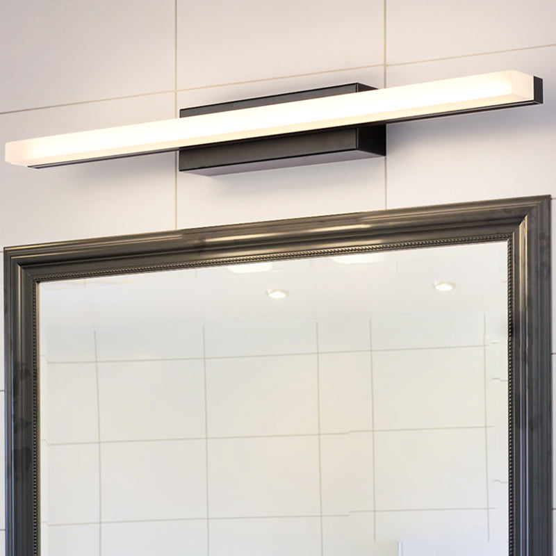 Langstreifen LED -Waschtischlichter mit Acrylschatten moderner Spiegel vorderen Licht