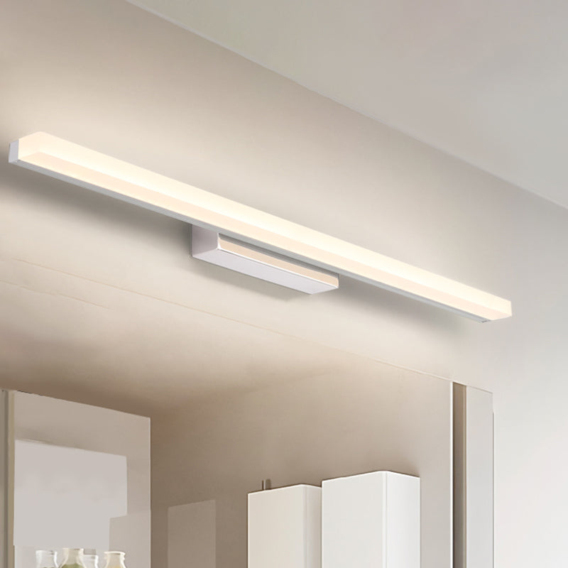 Langstreifen LED -Waschtischlichter mit Acrylschatten moderner Spiegel vorderen Licht