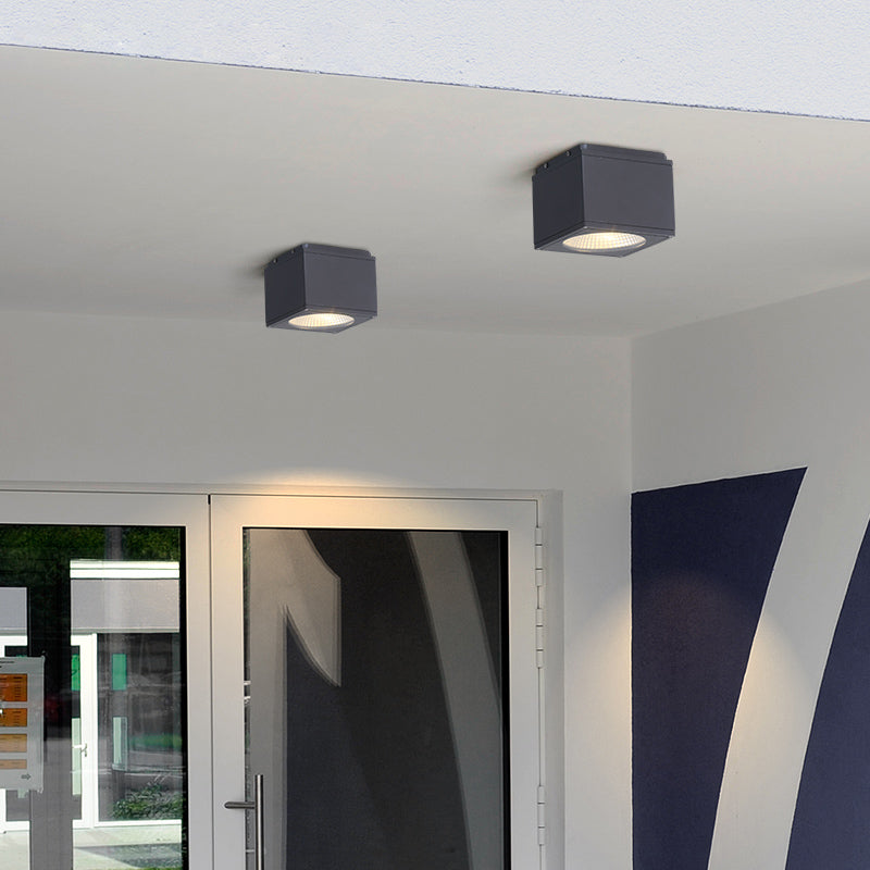 1-Light Flush Mount Einbauleuchte Traditionelle Quadratische Einbaulampe mit Acryl-Schatten