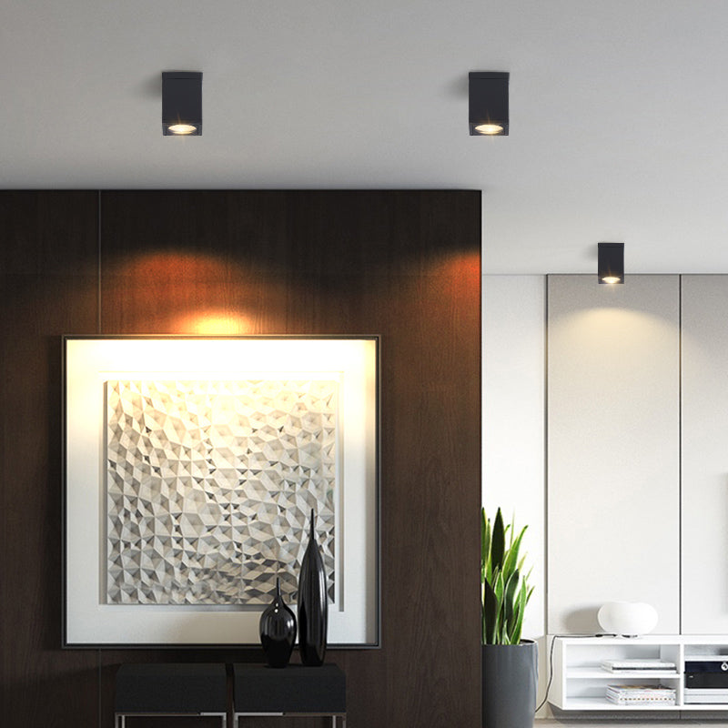 1-Light Flush Mount Einbauleuchte Traditionelle Quadratische Einbaulampe mit Acryl-Schatten