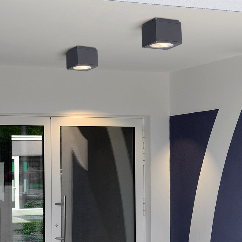 1-Light Flush Mount Einbauleuchte Traditionelle Quadratische Einbaulampe mit Acryl-Schatten