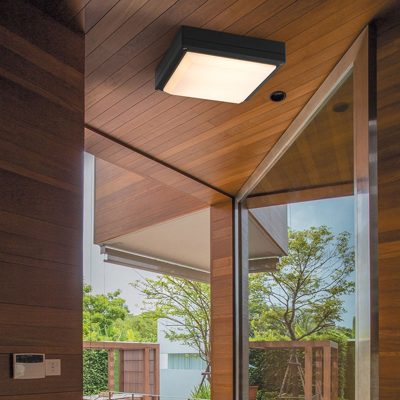 Luz LED de montaje empotrado, moderna, sencilla, resistente al agua, para balcón interior