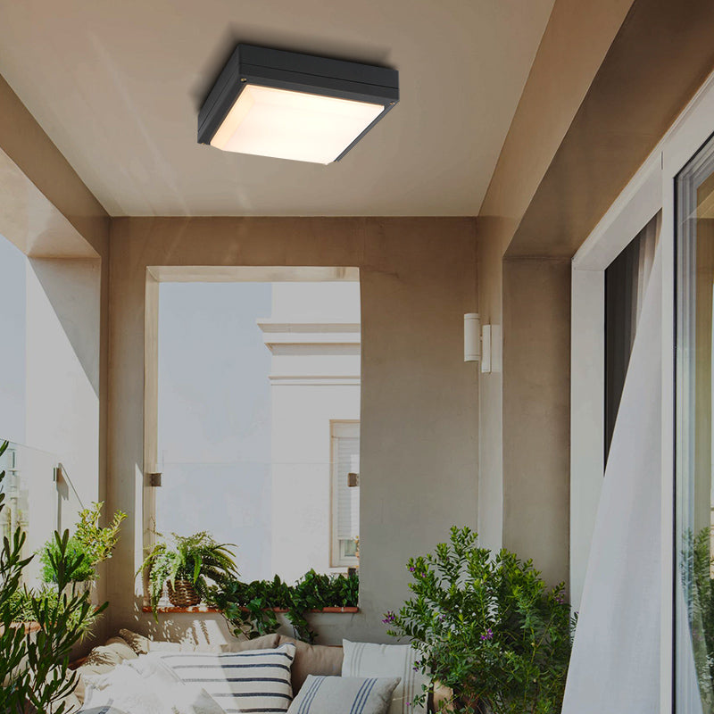 Luz LED de montaje empotrado, moderna, sencilla, resistente al agua, para balcón interior
