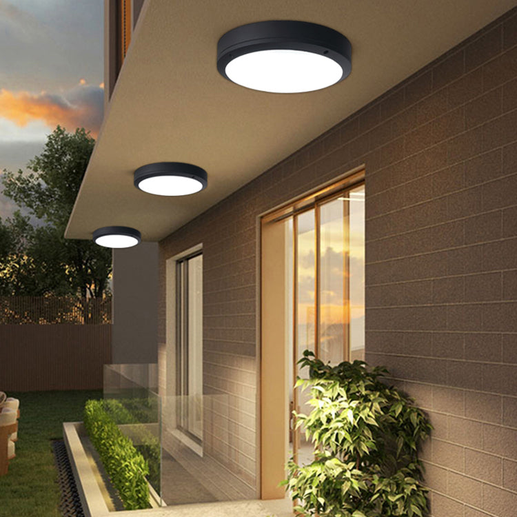 Luz de techo LED para interiores y exteriores, sencilla y moderna, resistente al agua, montaje empotrado