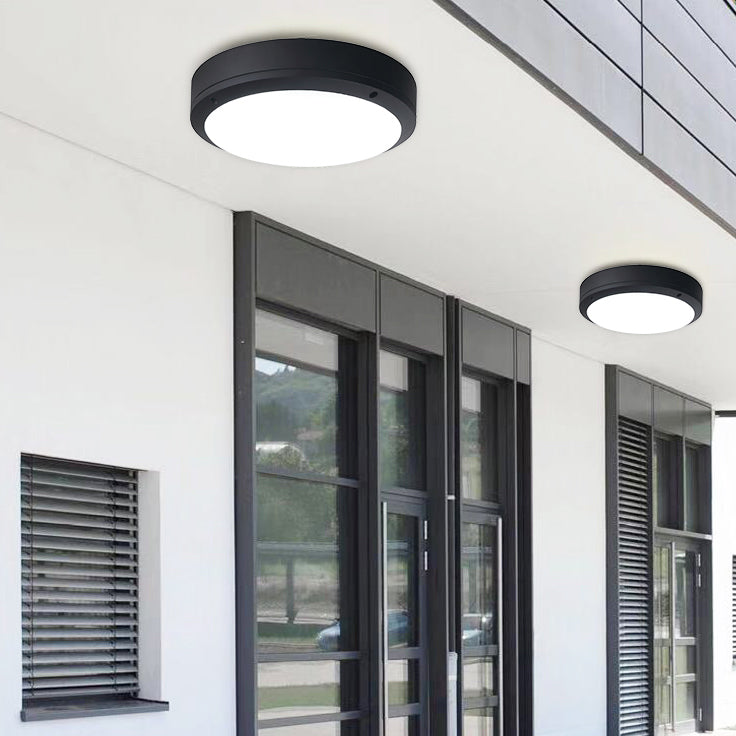 Luz de techo LED para interiores y exteriores, sencilla y moderna, resistente al agua, montaje empotrado