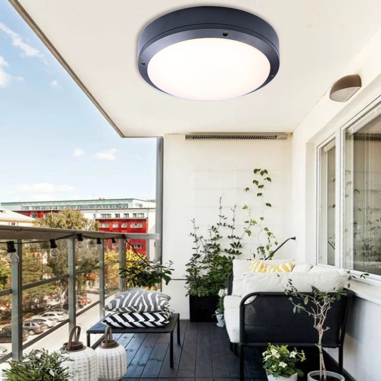 Luz de techo LED para interiores y exteriores, sencilla y moderna, resistente al agua, montaje empotrado