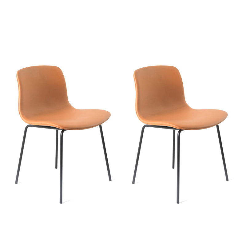 Chaises de salle à manger style contemporain Chaises sans accoudoirs avec pieds en métal