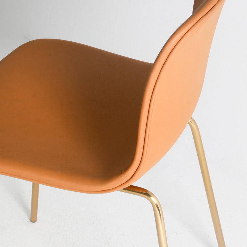 Chaises de salle à manger style contemporain Chaises sans accoudoirs avec pieds en métal