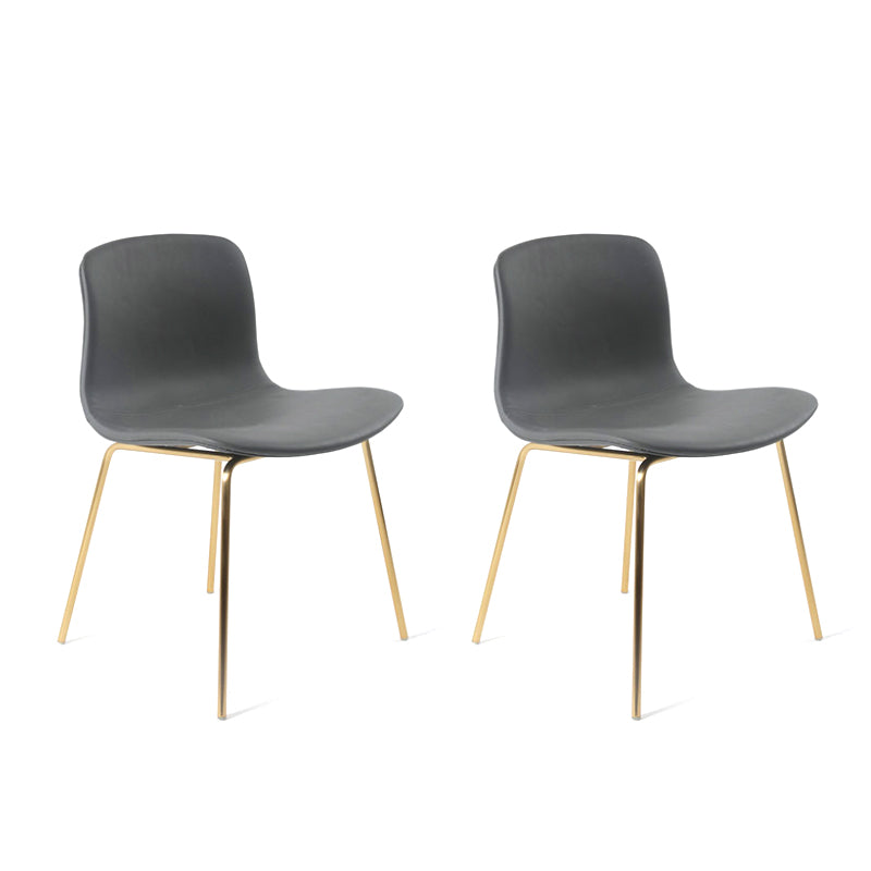 Chaises de salle à manger style contemporain Chaises sans accoudoirs avec pieds en métal