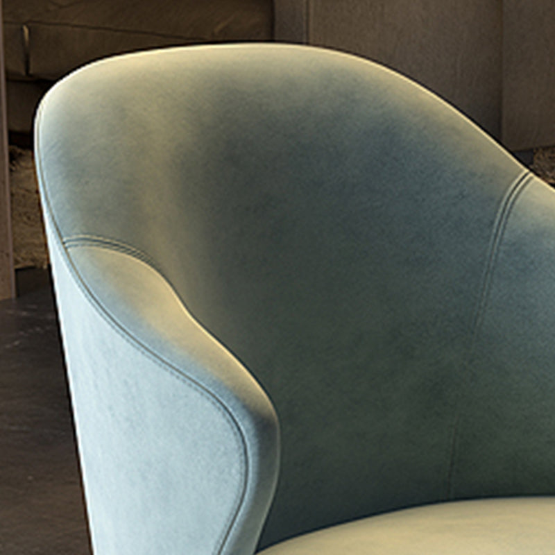 Chaise de salle à manger en métal de style contemporain, chaise latérale à oreilles pour cuisine