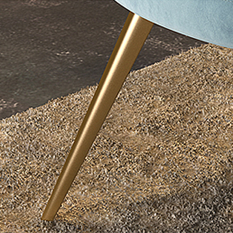 Chaise de salle à manger en métal de style contemporain, chaise latérale à oreilles pour cuisine