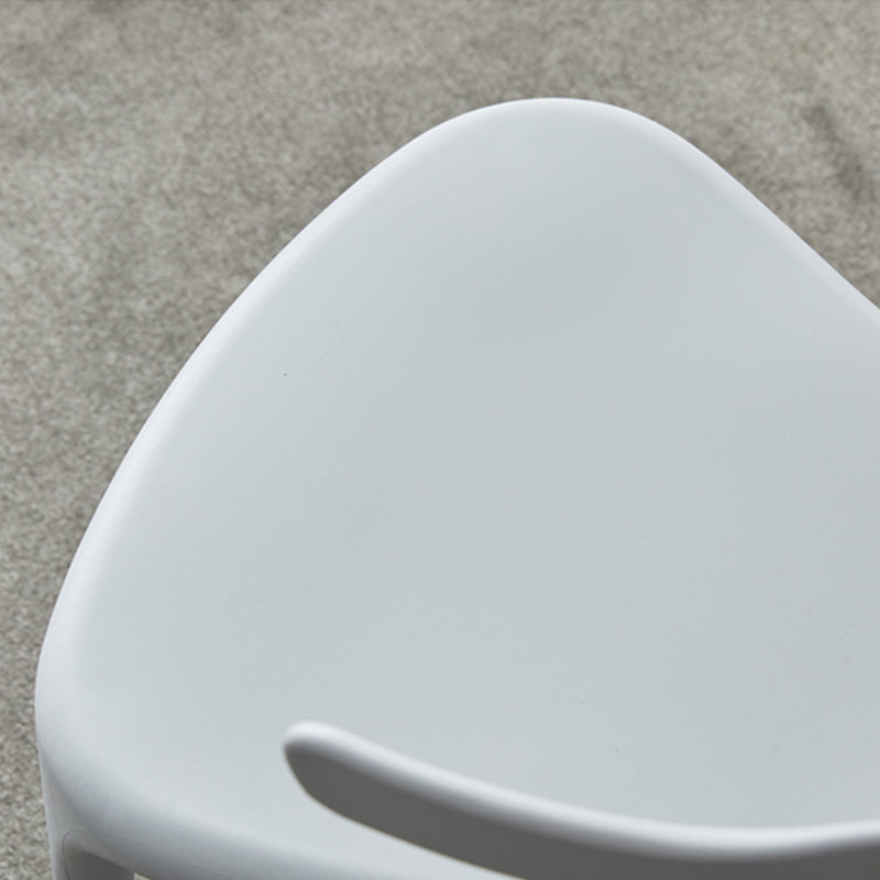 Chaise en plastique de style scandinave, cuisine, salle à manger, fauteuils à dossier ouvert