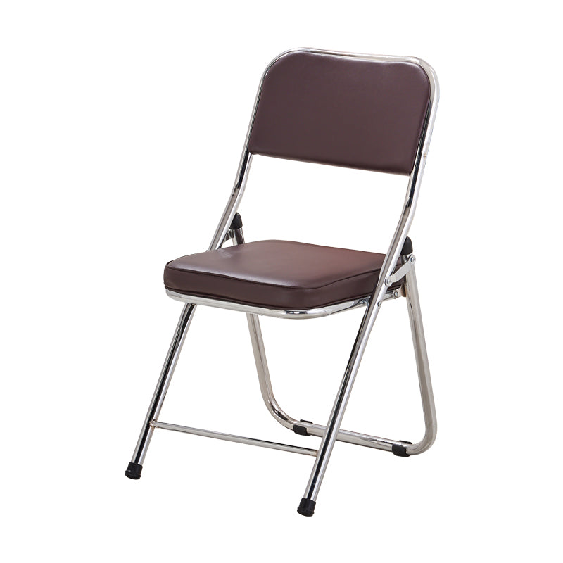 Silla lateral contemporánea de metal, tapicería sin brazos para el hogar, respaldo abierto, silla lateral de comedor