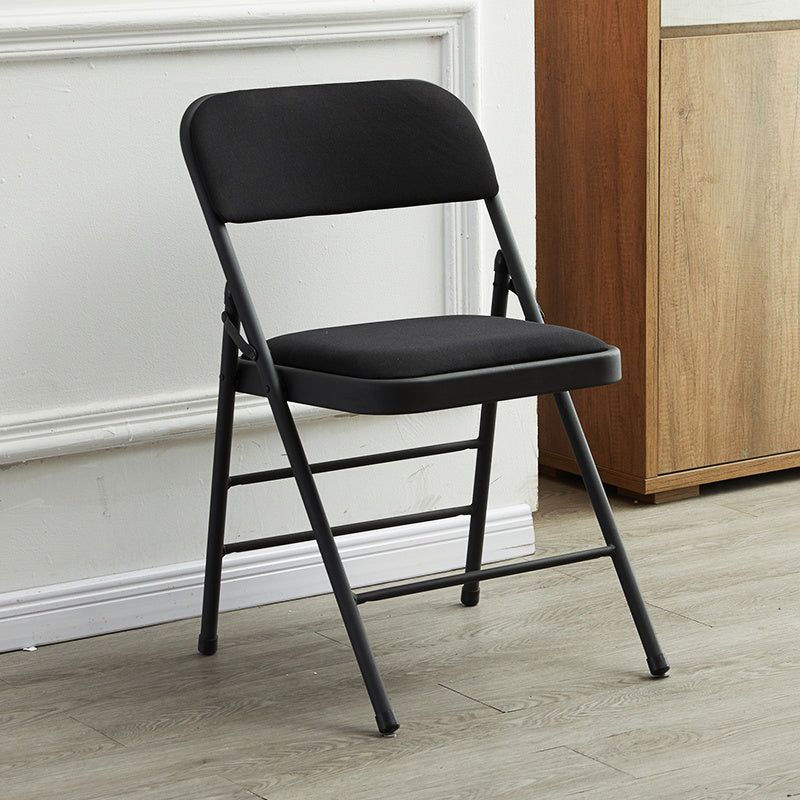 Silla lateral contemporánea, silla lateral de comedor sin brazos, plegable, de metal, con respaldo abierto