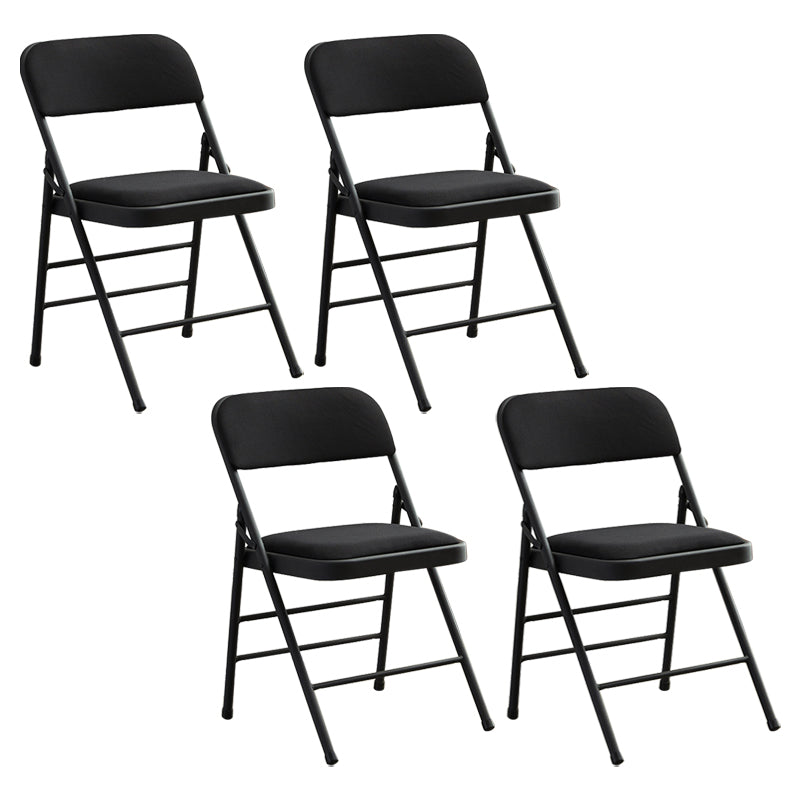 Silla lateral contemporánea, silla lateral de comedor sin brazos, plegable, de metal, con respaldo abierto