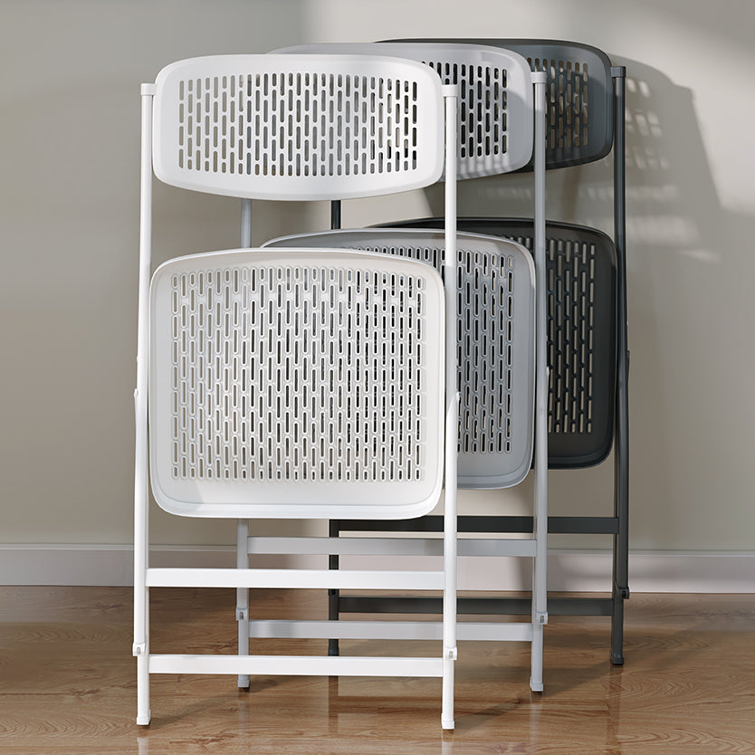 Chaise d'intérieur et d'extérieur moderne, chaise d'appoint pliante en métal à dossier ouvert, pour la maison