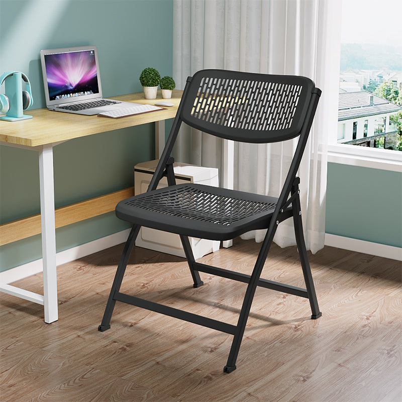 Chaise d'intérieur et d'extérieur moderne, chaise d'appoint pliante en métal à dossier ouvert, pour la maison