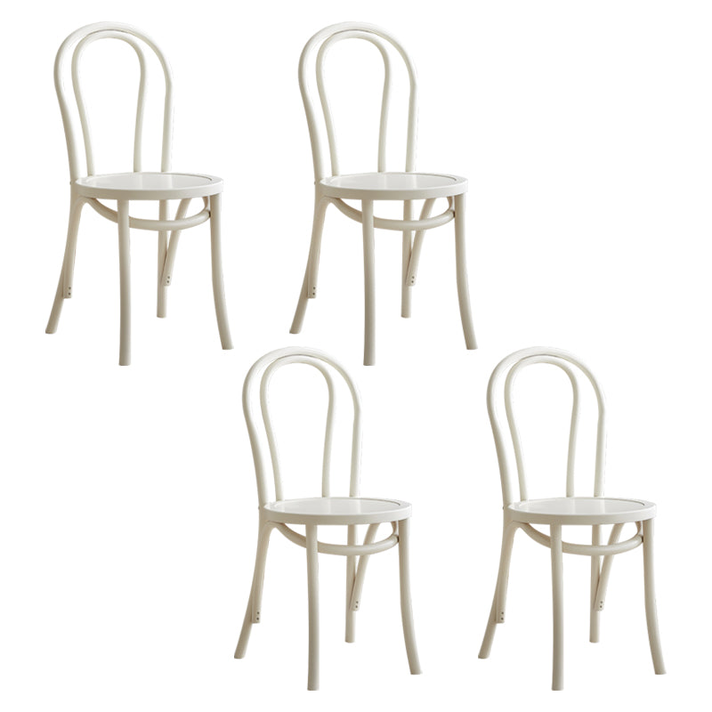 Sillas de madera de haya de estilo moderno, sillas de comedor de cocina con parte trasera Windsor