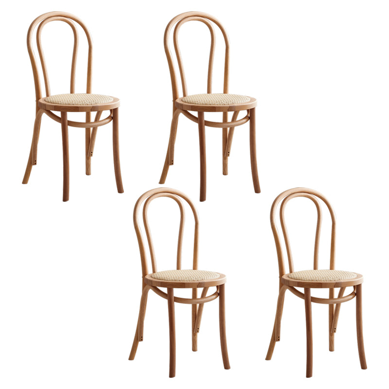 Sillas de madera de haya de estilo moderno, sillas de comedor de cocina con parte trasera Windsor