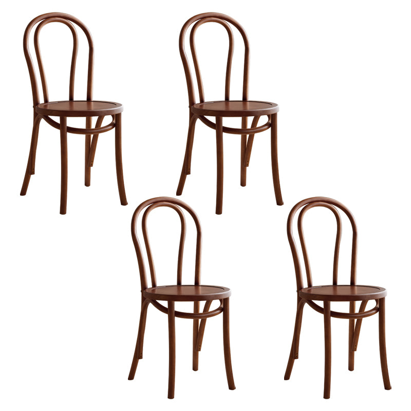 Sillas de madera de haya de estilo moderno, sillas de comedor de cocina con parte trasera Windsor