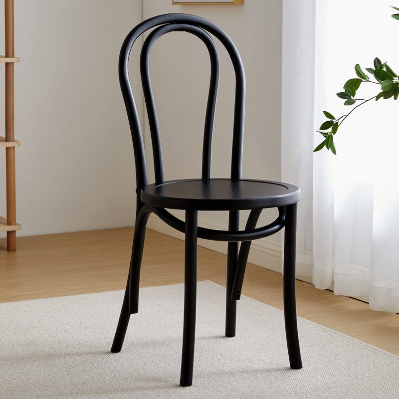 Sillas de madera de haya de estilo moderno, sillas de comedor de cocina con parte trasera Windsor