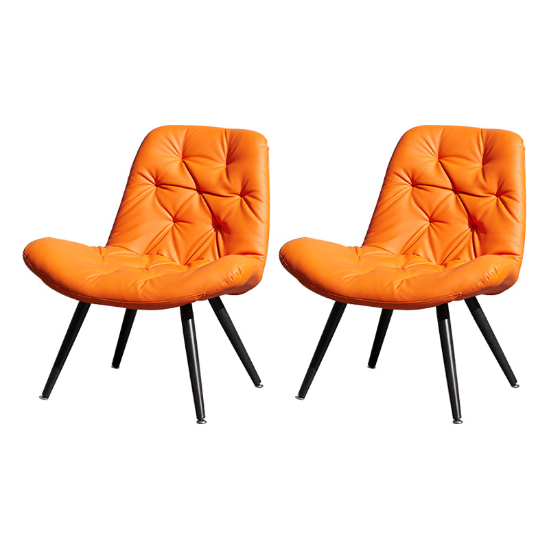 Silla moderna para interiores y exteriores, zapatilla de casa de metal, silla Parsons tapizada sin brazos