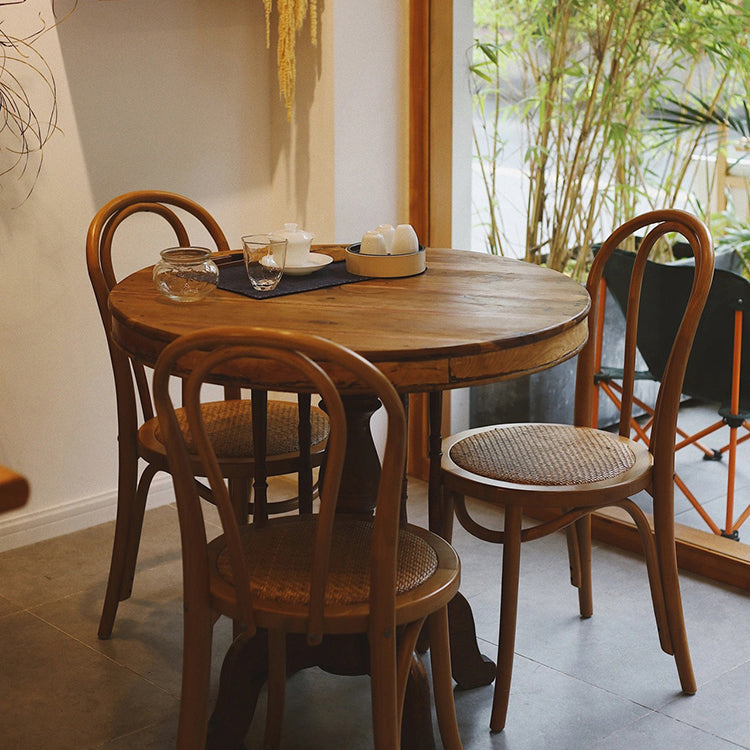 Eigentijdse stijl massieve houten stoel Windsor achterzijde keuken eetstoelen