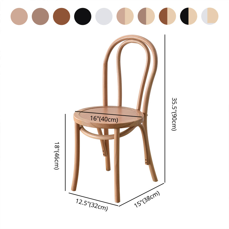 Eigentijdse stijl massieve houten stoel Windsor achterzijde keuken eetstoelen