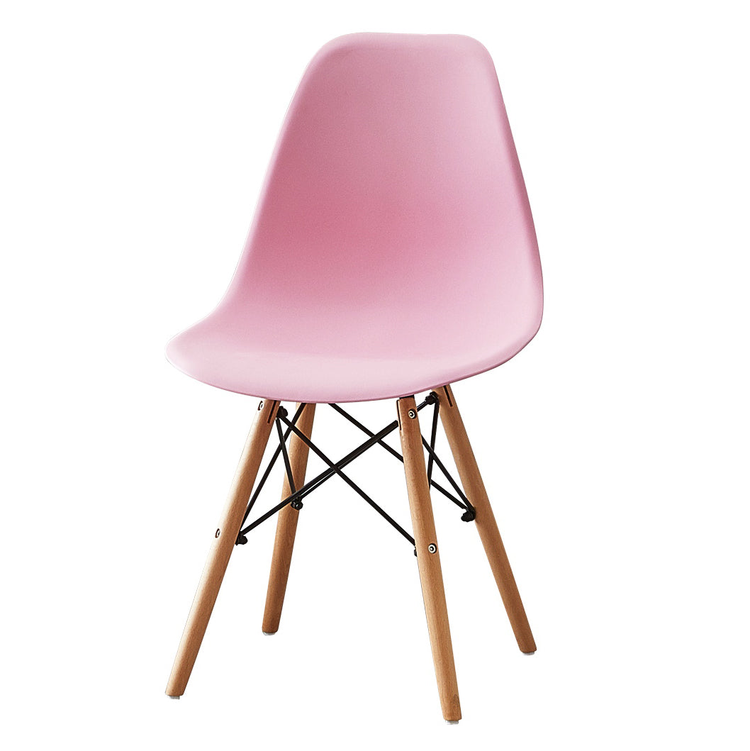 Chaise de salle à manger de style contemporain Solid Single Dining Dining Fermless Fix avec des jambes en bois