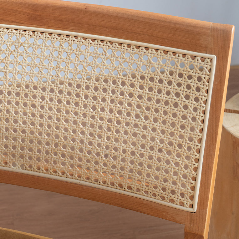 Silla de comedor de madera de estilo contemporáneo, respaldo abierto, silla lateral para cocina