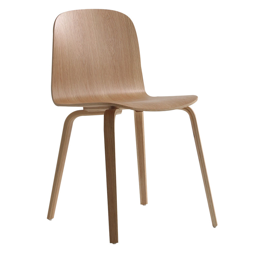 Silla auxiliar de comedor de estilo moderno, silla con respaldo sólido sin brazos y patas de madera para cocina