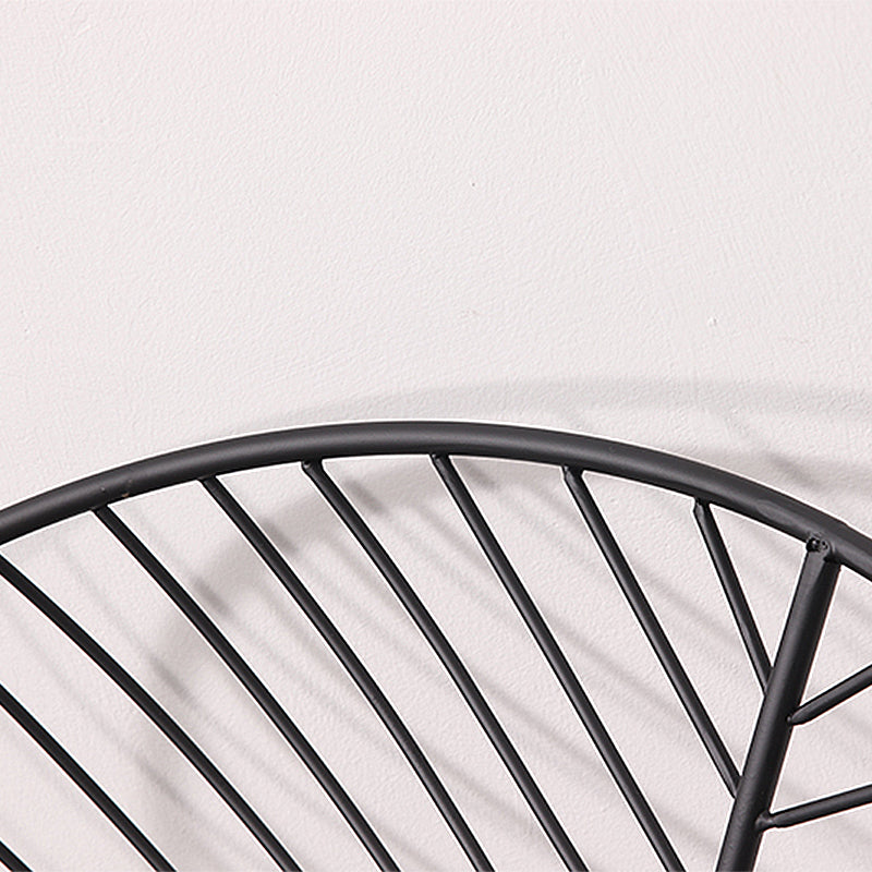 Sillas de comedor sin brazos de estilo industrial, sillas laterales con patas de metal