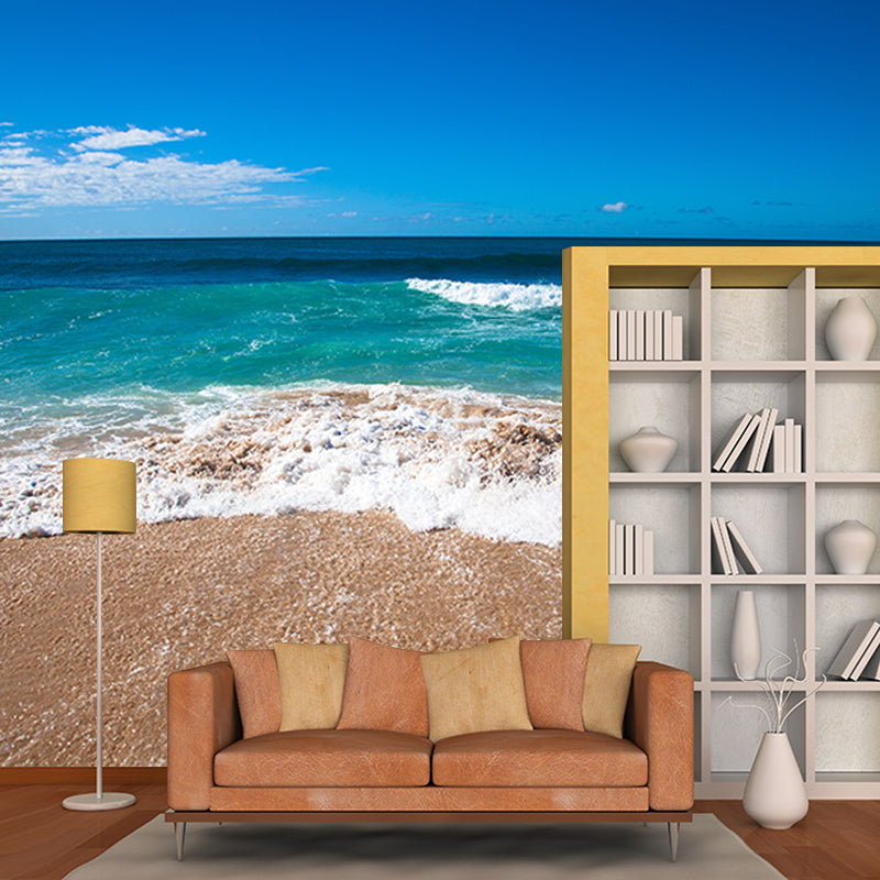 Beach Landscape Murals for Sleeping Room Home Decor, Moisture Resistant