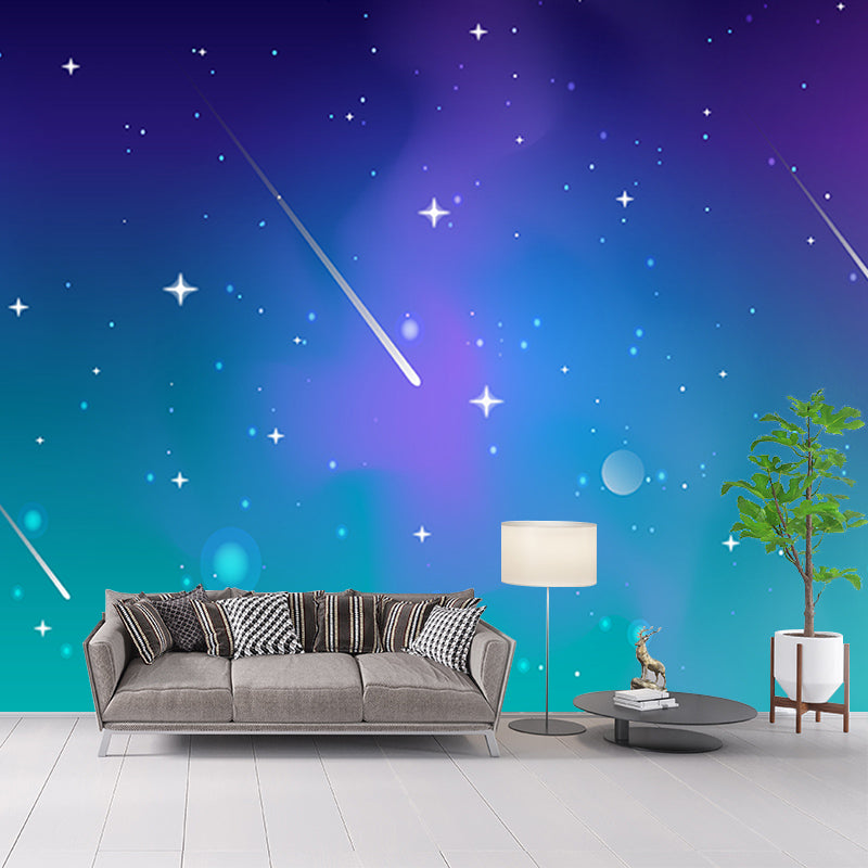 Cosmic Space Illustration Wall Covering for Home Wall Decor, Water Resistant