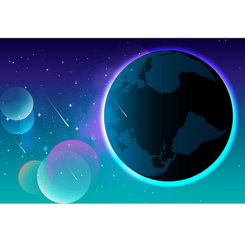 Cosmic Space Illustration Wall Covering for Home Wall Decor, Water Resistant