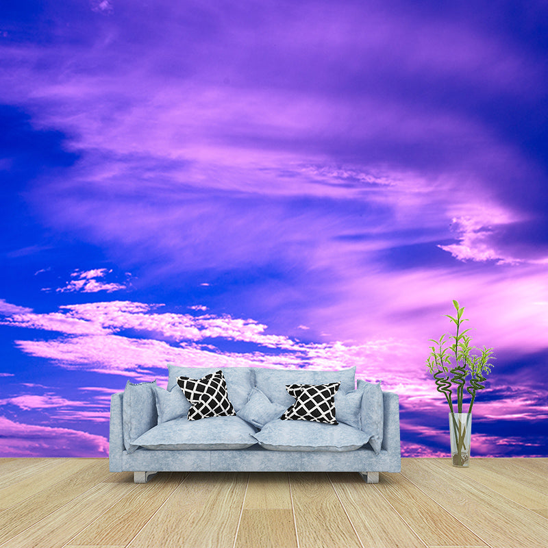 Cloudiness View Wall Covering for Bedroom Home Wall Decor, Moisture Resistant