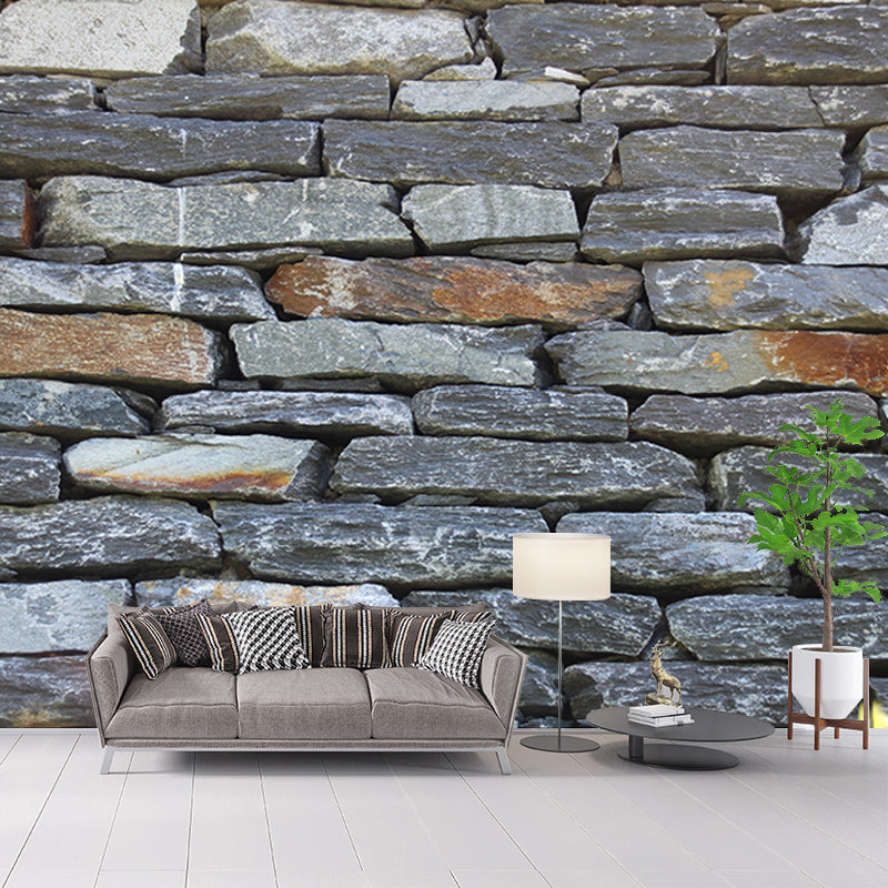 Industrial Style Brick Wall Mural Living Room Wall Art, Personalized Size Available