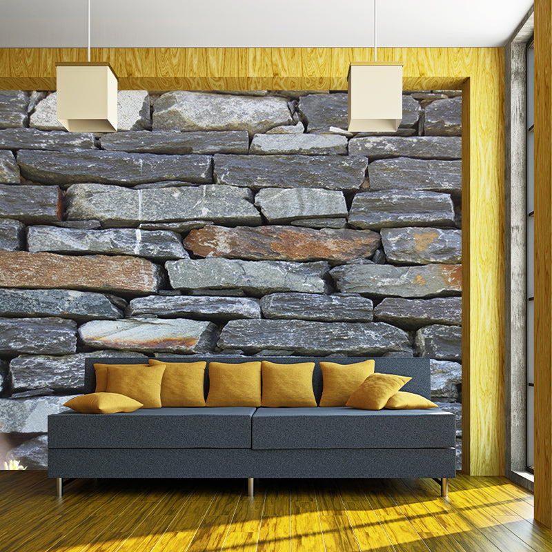 Industrial Style Brick Wall Mural Living Room Wall Art, Personalized Size Available