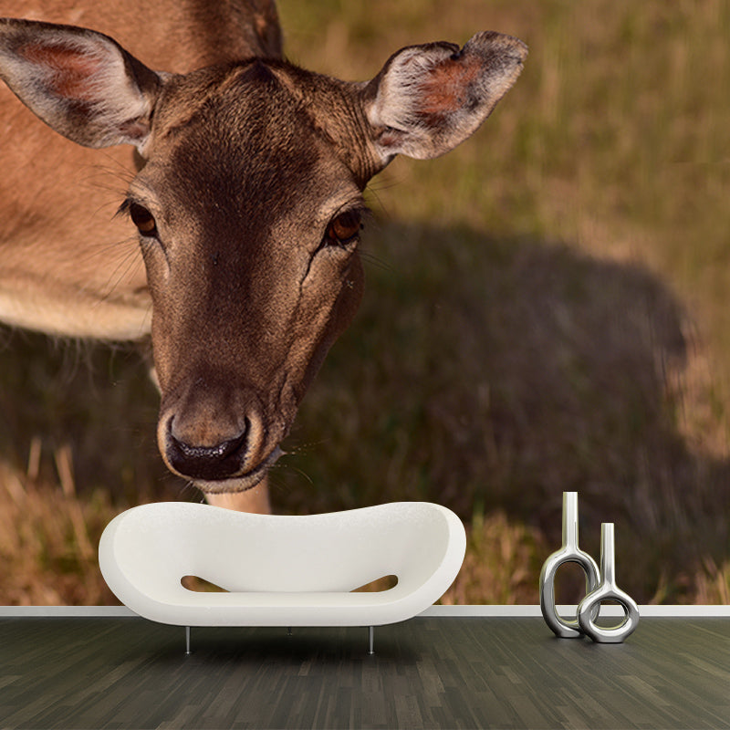 Deer Contemporary Wall Art Waterproofing Mural Wallpaper for Dining Room