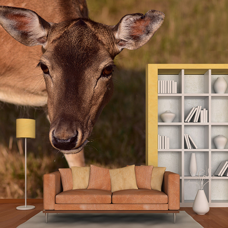 Deer Contemporary Wall Art Waterproofing Mural Wallpaper for Dining Room
