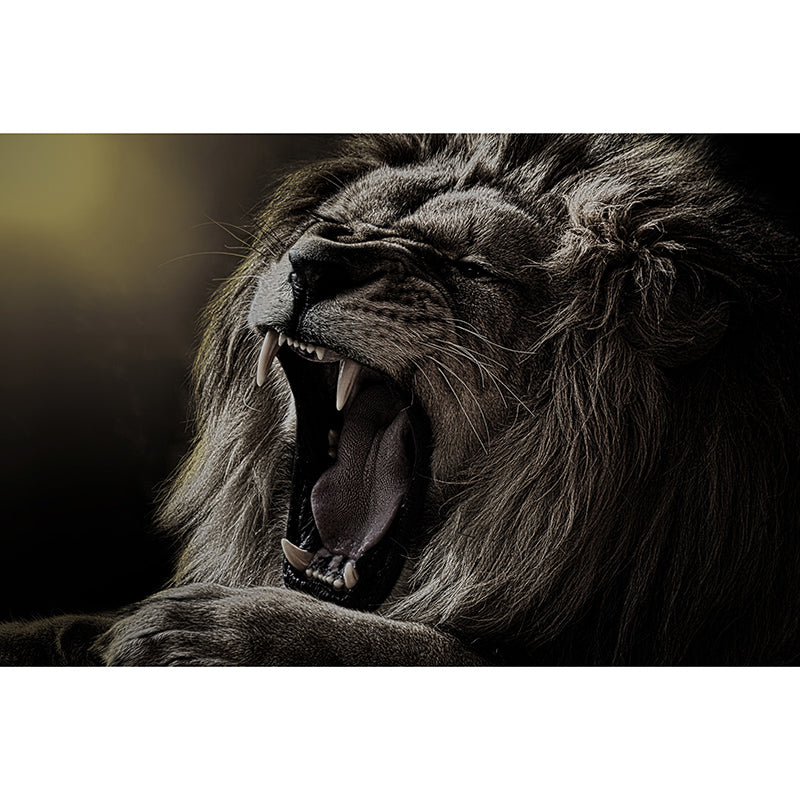 Rare Lion Wall Mural for Living Room Bedroom, Removable, Customized Size