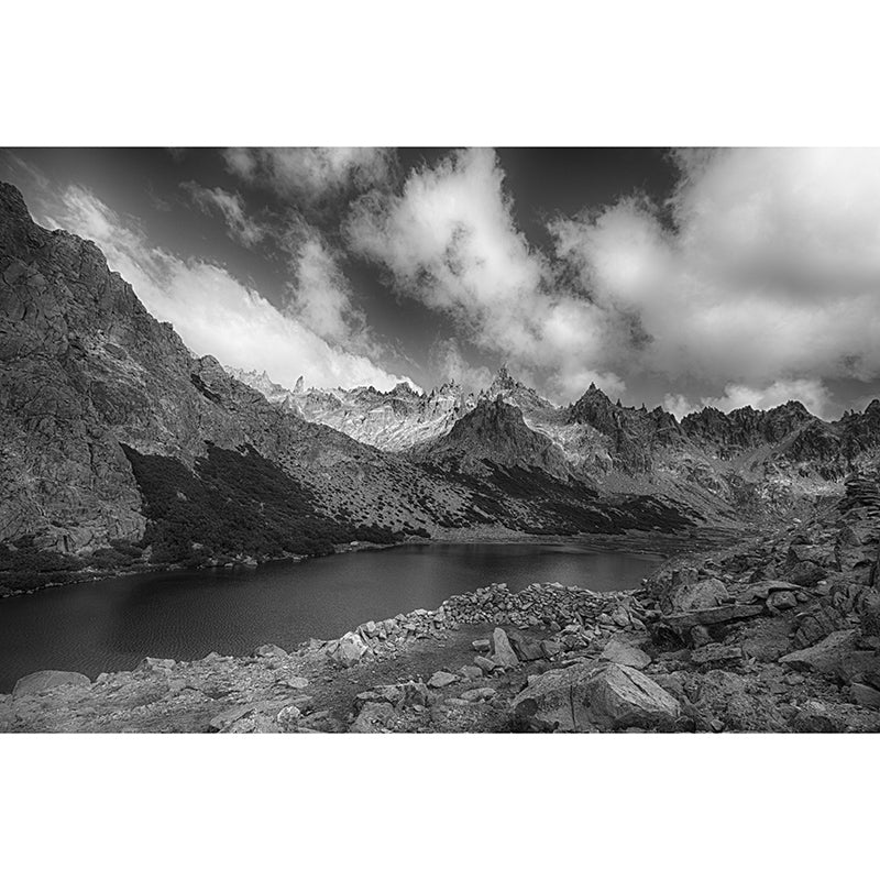 Mountain View Wall Mural for Living Room Bedroom, Removable, Customized Size