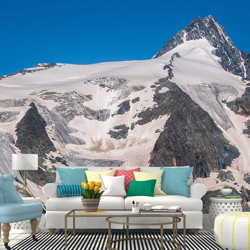 Quiet Mountain View Mural Wallpaper Waterproofing Wall Art, Customized Size Available