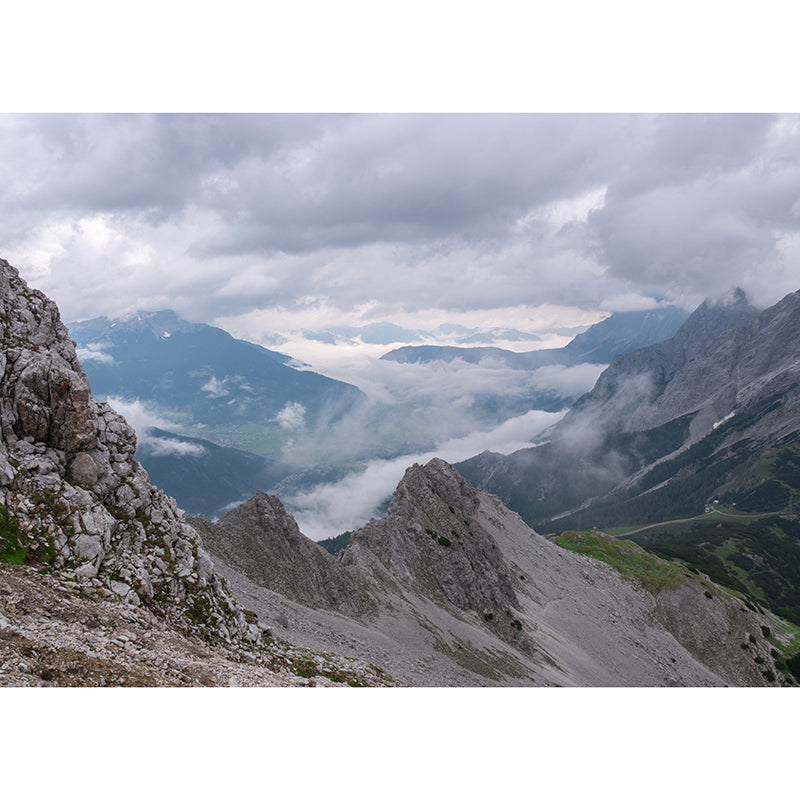 Quiet Mountain View Mural Wallpaper Waterproofing Wall Art, Customized Size Available