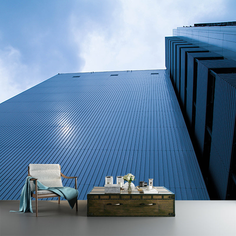 Modern City Building Mural for Living Room Decoration, Mildew Resistant