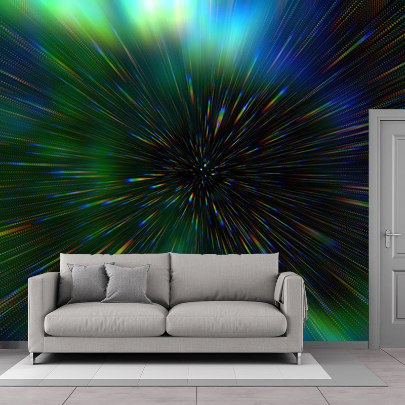 Modern Abstraction Wall Mural Mildew Resistant Wallpaper for Dining Room