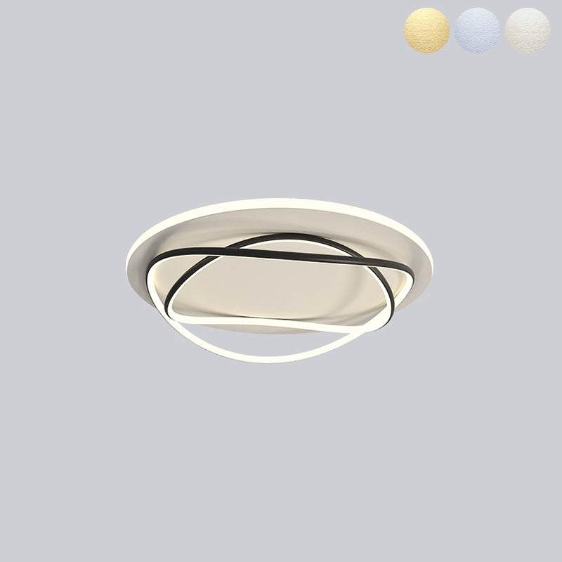 Luces de techo empotradas lineales modernas Luces empotradas de aluminio en blanco y negro