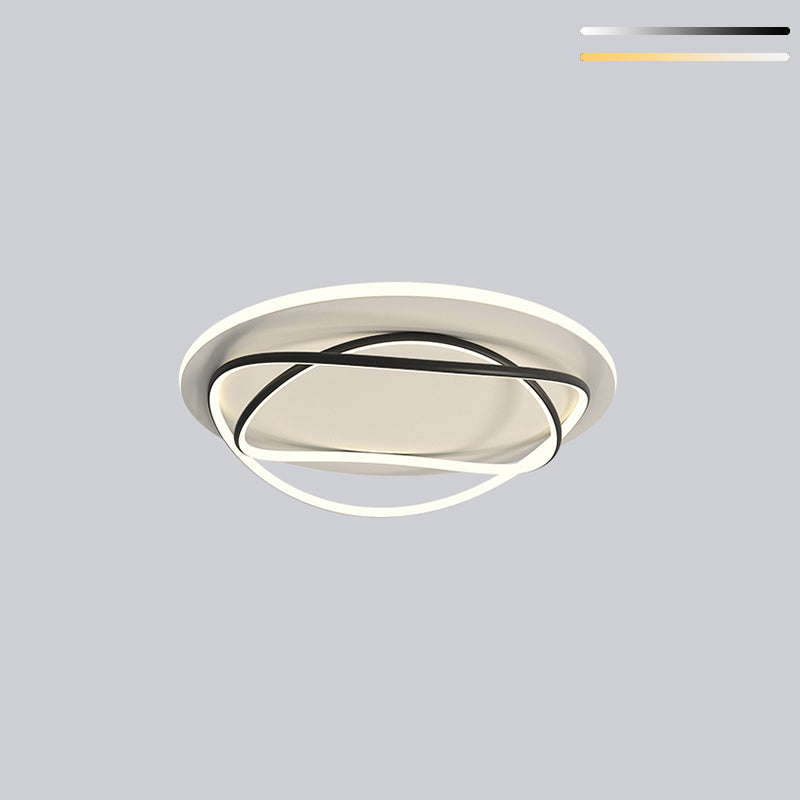 Luces de techo empotradas lineales modernas Luces empotradas de aluminio en blanco y negro