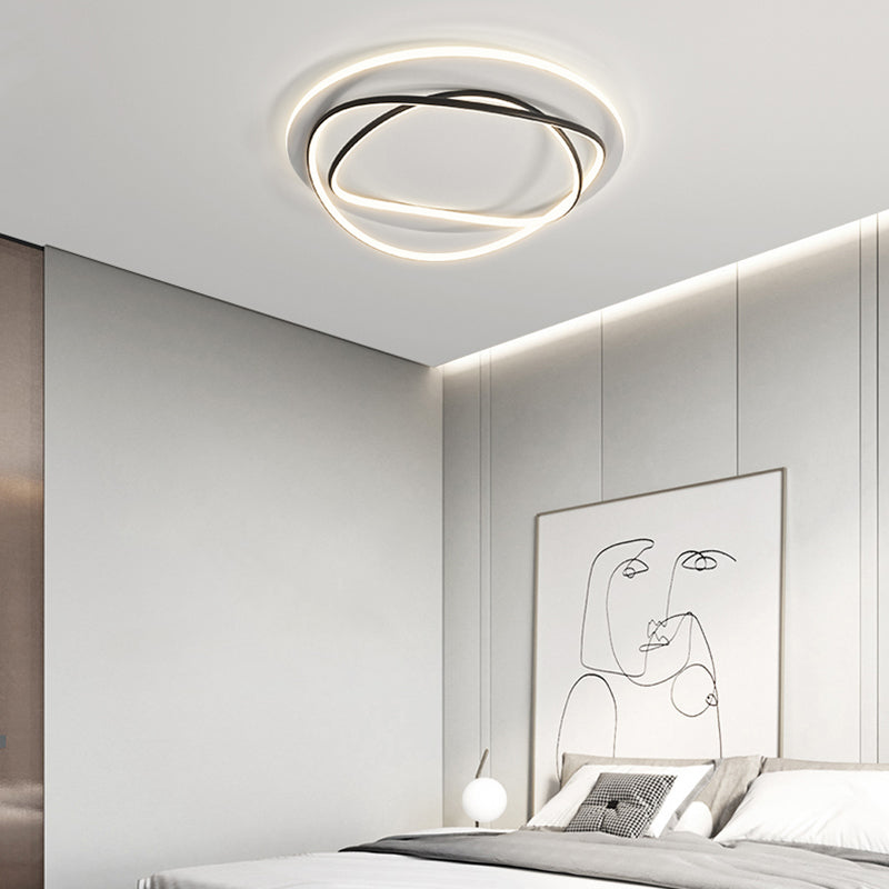 Luces de techo empotradas lineales modernas Luces empotradas de aluminio en blanco y negro